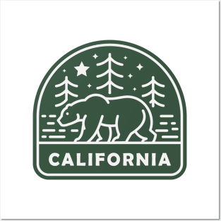 California grizzly bear Posters and Art